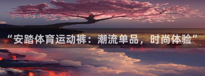 u球体育直播在线观看：“安踏体育运动裤：潮流单品，时尚体验”